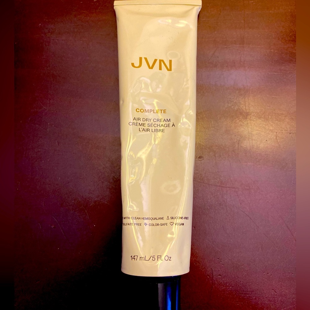 JVN Complete Air Dry Crème Curly hair leave in. Vegan Silicone + Sulfate free.